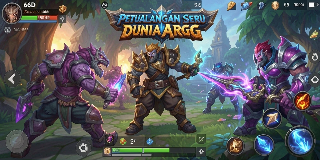 Tampilan gameplay ARPG yang menegangkan dan mendebarkan.