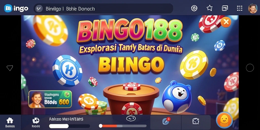 Tampilan gameplay seru dalam dunia BINGO188 yang luas.