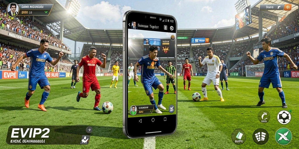 Tampilan menarik dari gameplay EVIP2 menunjukkan aksi olahraga yang mendebarkan.