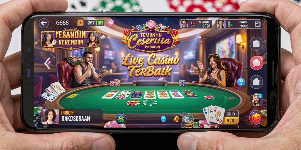 Screenshot G668 menampilkan pengalaman Live Casino yang mendebarkan.