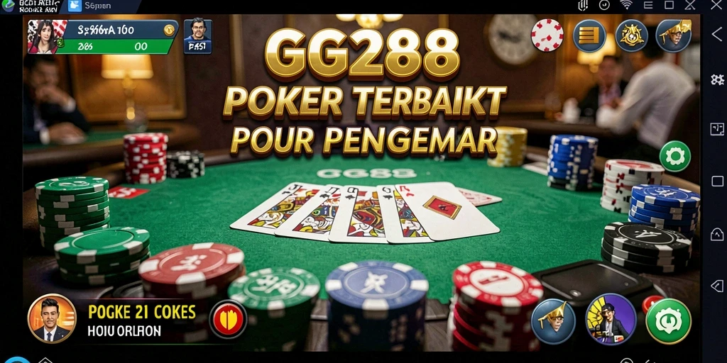 Tampilan gameplay GG288 yang mendebarkan saat bermain poker.