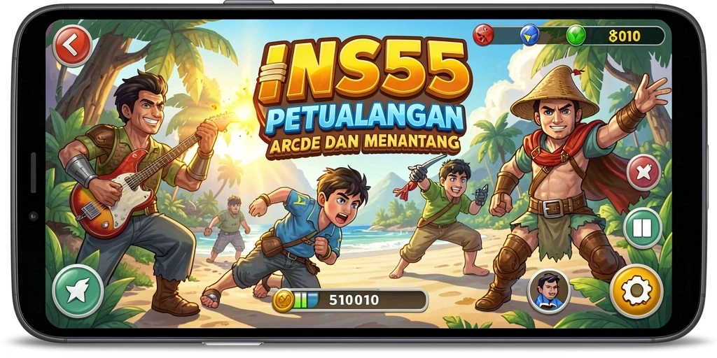 Screenshot gameplay <strong>INS55</strong> yang menunjukkan aksi seru dan grafis menarik.