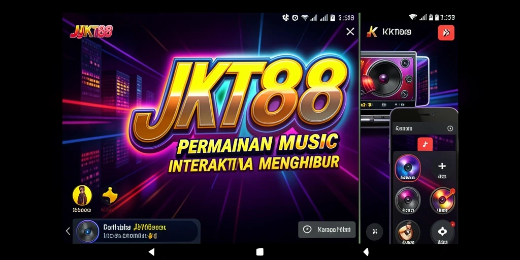 Tampilan gameplay JKT88 dengan interaksi musik yang menarik.