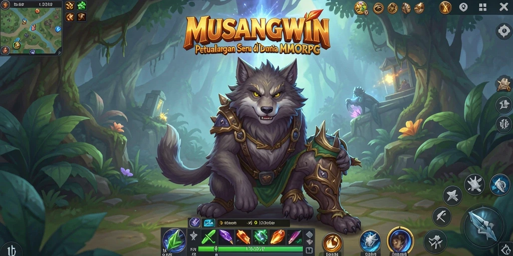 Tampilan gameplay yang memukau dalam dunia MUSANGWIN.