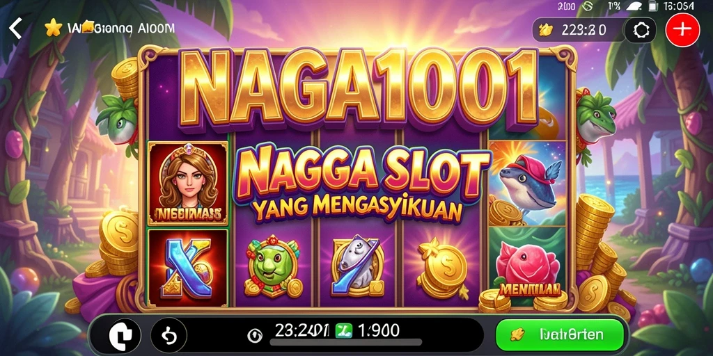 Screenshot gameplay NAGA1001 yang menarik dengan tampilan slot yang memukau.