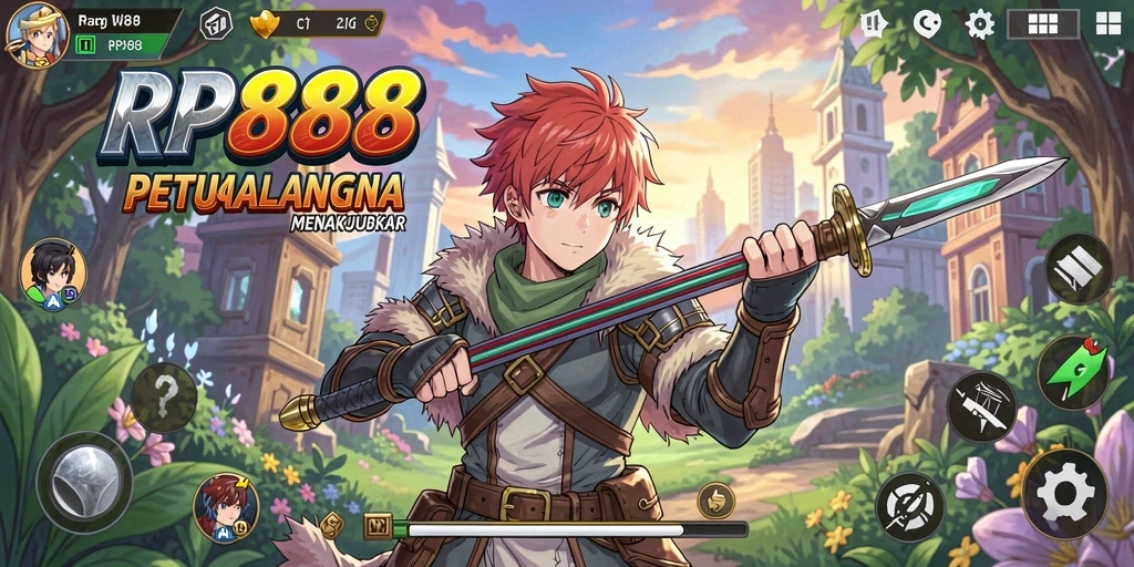 Screenshot gameplay RP888 dengan karakter Anime yang epic.