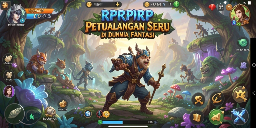 Tampilan gameplay RPRPRP yang menampilkan petualangan mendebarkan.