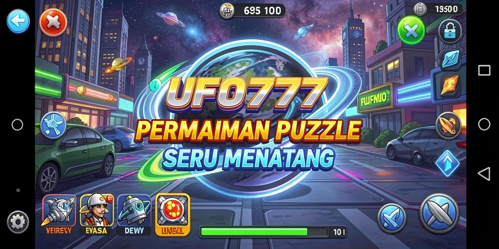Tampilan gameplay UFO777 yang penuh dengan tantangan Puzzle.