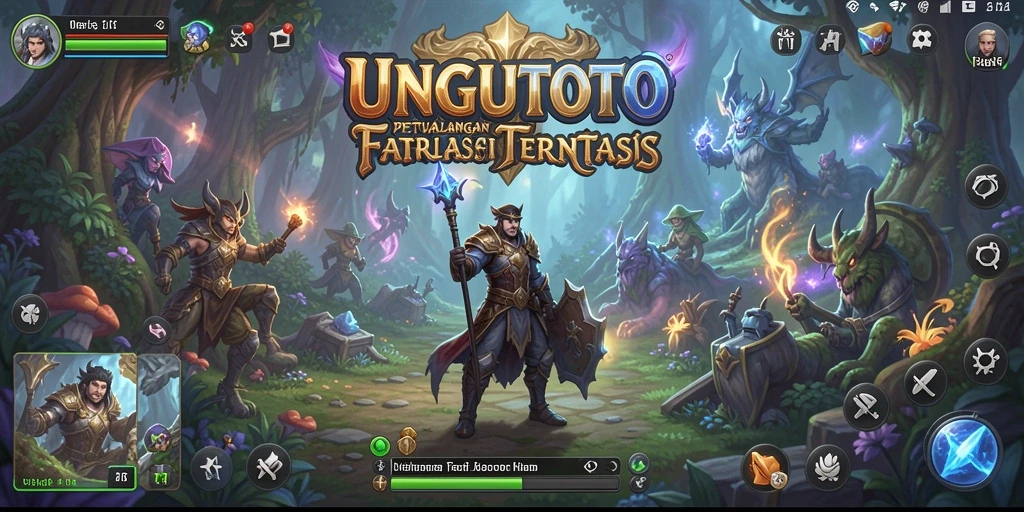Tampilan gameplay menarik dari UNGUTOTO yang penuh petualangan RPG.